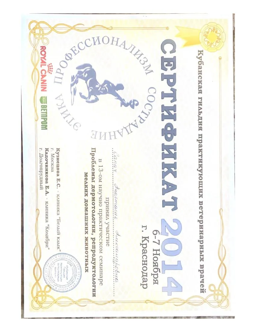 Сертификат